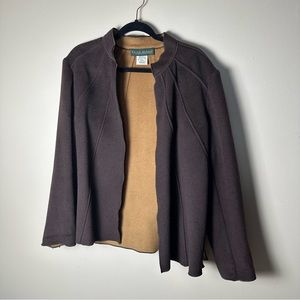 Harvé Benard Brown Tan Jacket Wool Blend